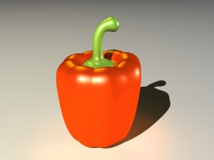 capsicum 3Dモデル