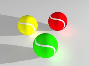 bola de t&ecirc;nis Modelo 3D