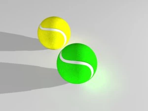bola de t&ecirc;nis Modelo 3D