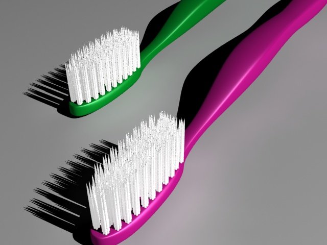 зубная щетка 3д
