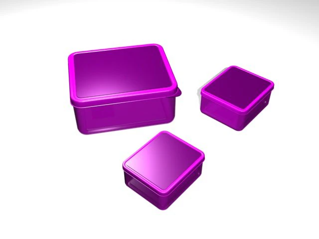 tiffin box 3D Model .c4d .max .obj .3ds .fbx .stl .blend 