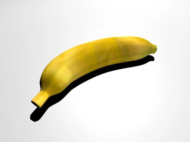 banana 3D Model .c4d .max .obj .3ds .fbx .stl .blend