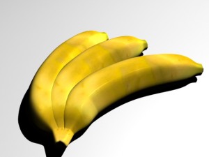 banana Modello 3D
