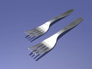fork spoon 3D Model