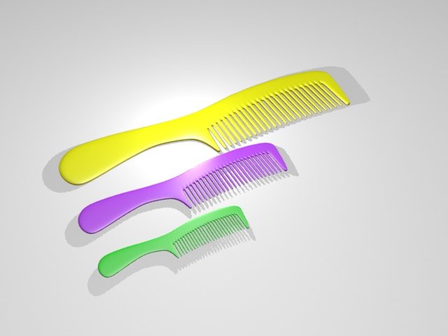 comb 3D Model .c4d .max .obj .3ds .fbx .stl .blend 