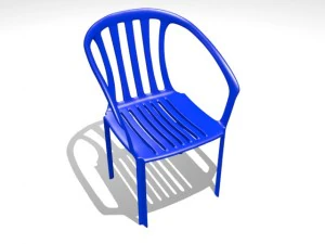 塑料椅子 3D 模型