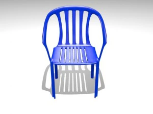 塑料椅子 3D 模型