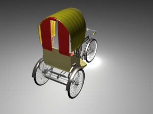 rickshaw 3D Model