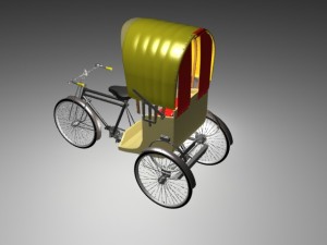 rickshaw 3D Model