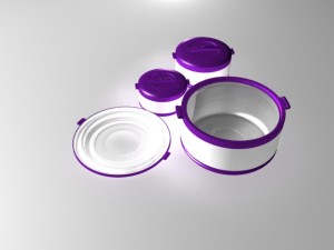 plastic casserole 3D 模型