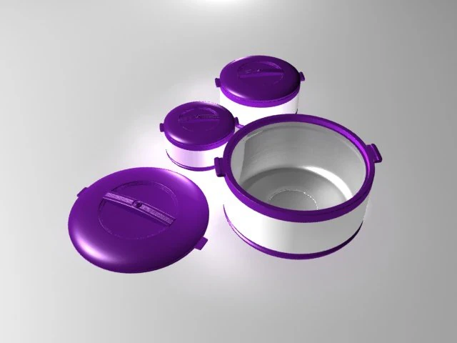 plastic casserole 3D Model .c4d .max .obj .3ds .fbx .stl .blend 