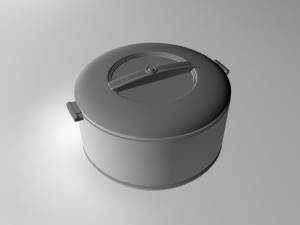 plastic casserole 3D 模型