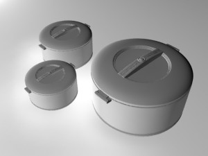 plastic casserole 3D 模型
