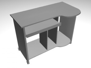 computer table 3D मॉडल