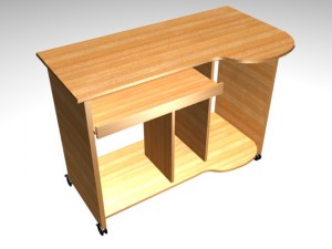 computer table 3D मॉडल