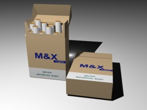 cigarette packet 3D मॉडल