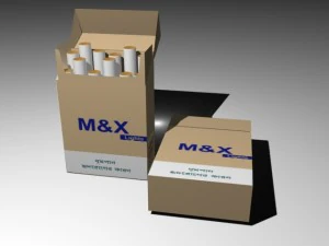 cigarette packet 3D Model