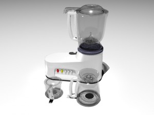 mixer-grinder 3Dモデル