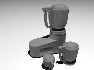 mixer-grinder 3Dモデル