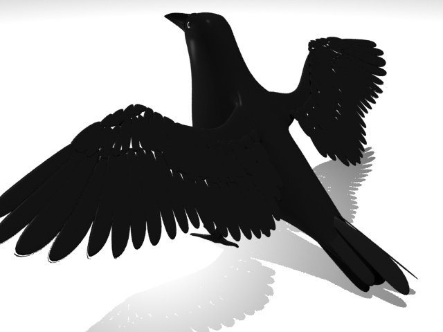 Низкополигональная модель ворон для 3д принтера. Jech crow. Crow fly. Ворон stl. Ворон stl.