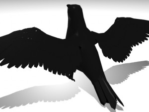crow Modelo 3D