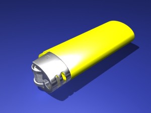 bic lighter Modelo 3D