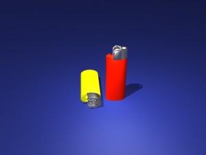 bic lighter Modelo 3D
