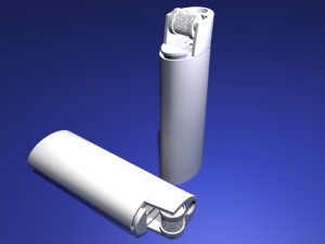 bic lighter Modelo 3D