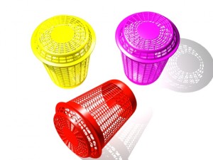plastic laundry basket 3D Model