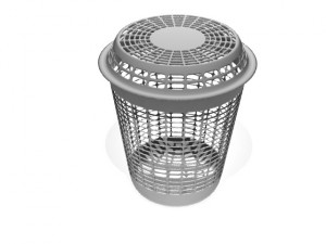 plastic laundry basket 3D Model