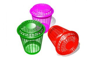 plastic laundry basket 3D Model