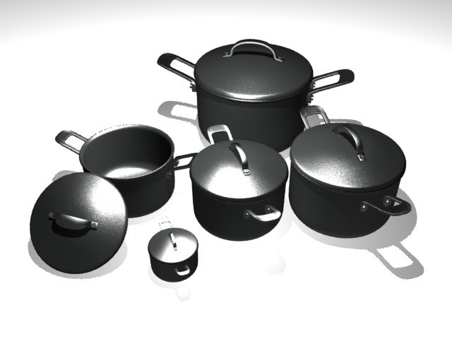 cooker pot 3D Модель .c4d .max .obj .3ds .fbx .stl .blend 