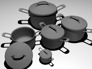 cooker pot 3D Модель