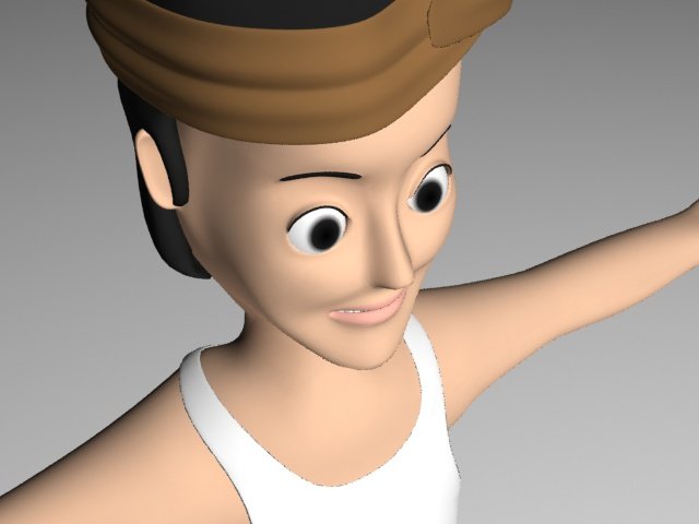 cowboy 3D Модель .c4d .max .obj .3ds .fbx .stl .blend 