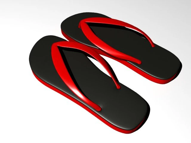 sandal 3D Model .c4d .max .obj .3ds .fbx .stl .blend 