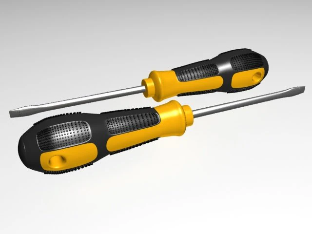 screwdriver 3D Model .c4d .max .obj .3ds .fbx .stl .blend