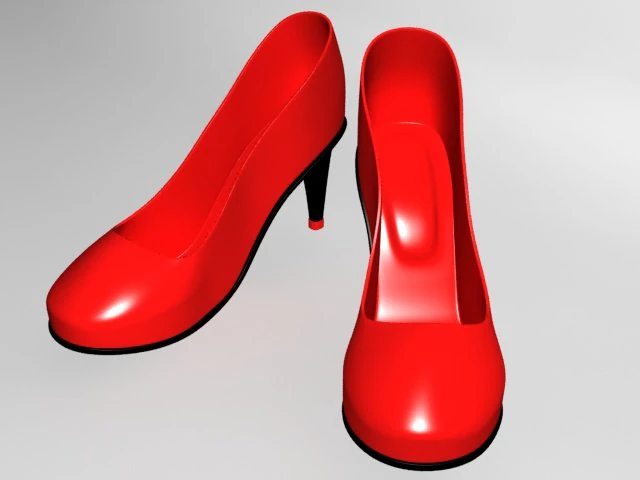 ladies shoe 3D Model .c4d .max .obj .3ds .fbx .stl .blend