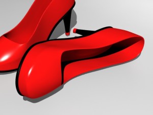 ladies shoe 3D 模型