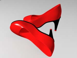 ladies shoe 3D 模型