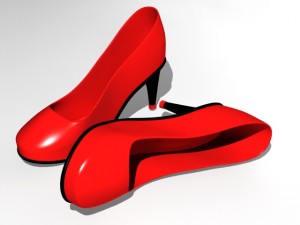 ladies shoe 3D 模型