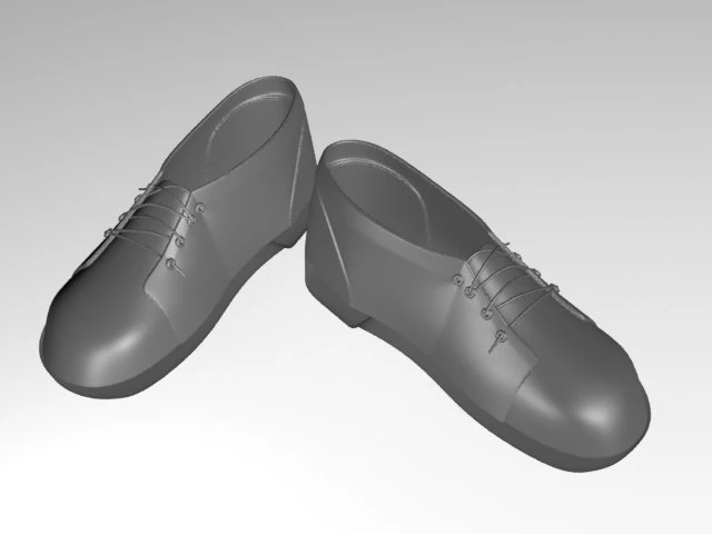 man shoe 3D Model .c4d .max .obj .3ds .fbx .stl .blend 