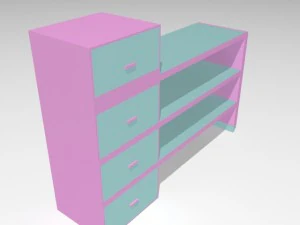 study table 3D Model