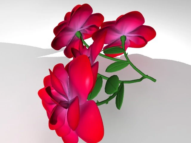 3d rose 3D Model .c4d .max .obj .3ds .fbx .stl .blend 