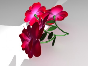3d rose 3D Модель