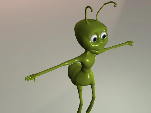 cartoon ant 3D Model .c4d .max .obj .3ds .fbx .stl .blend 