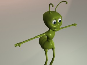 cartoon ant 3D Модель
