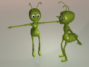 cartoon ant 3D 模型
