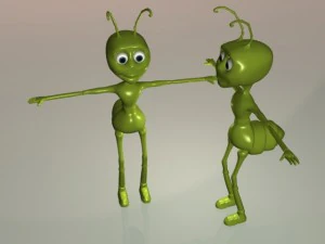 cartoon ant 3D Model