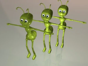 cartoon ant 3D Model