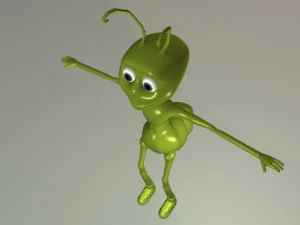 cartoon ant 3D Model